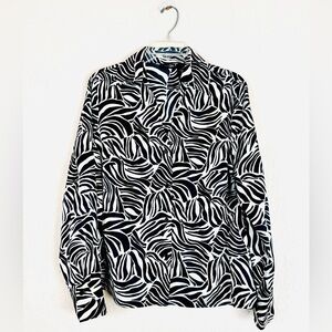East 5th Zebra Print Blouse Women’s 14